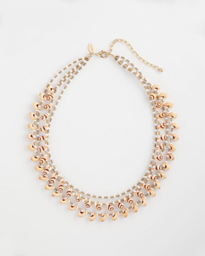 Chicos Multi-Strand Shell Necklace - NEUTRAL