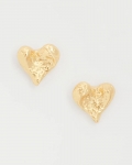 Chicos Golden Heart Stud Earrings - GOLD Chicos Golden Heart Stud Earrings - GOLD