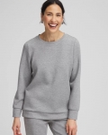 Chicos Zenergy® Snap Hem Top - MOON SHADE GRAY HEATHER Chicos Zenergy® Snap Hem Top - MOON SHADE GRAY HEATHER