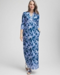Chicos 3/4 Sleeved Jersey Maxi Dress - SEAPORT