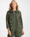 Chicos Travelers™ Collection Applique Embroidered Jacket - KELP FOREST Chicos Travelers™ Collection Applique Embroidered Jacket - KELP FOREST