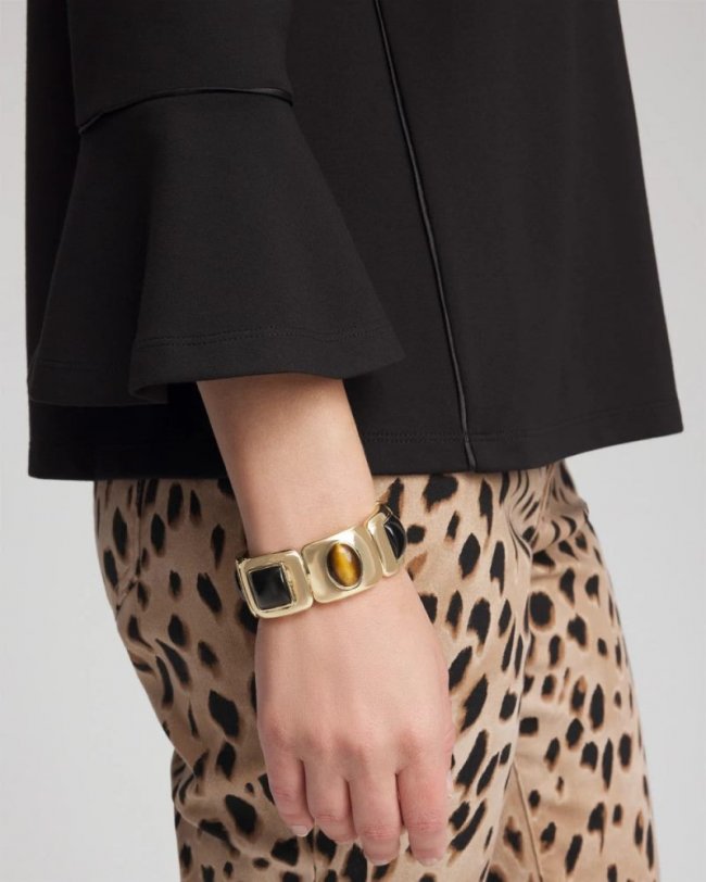 Chicos Neutral Gold Stretch Bracelet - NEUTRAL Chicos Neutral Gold Stretch Bracelet - NEUTRAL