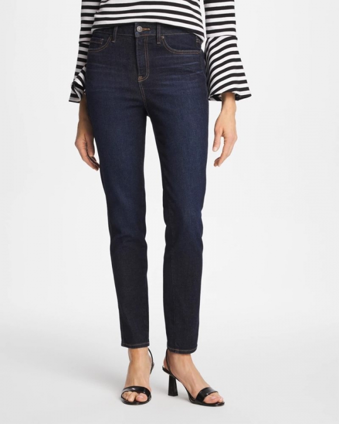 Chicos Skinny Ankle Jeans - SCARLET OAK INDIGO