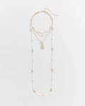 Chicos Convertible Beaded Pendant Necklace - WHITE Chicos Convertible Beaded Pendant Necklace - WHITE