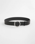 Chicos Silver Dot Trouser Belt - BLACK/SILVER Chicos Silver Dot Trouser Belt - BLACK/SILVER
