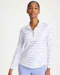 Chicos Zenergy® UPF Caviar Half Zip - BLUE MUSE