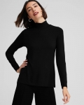 Chicos Touch of Cool™ Mockneck Layering Tee - BLACK Chicos Touch of Cool™ Mockneck Layering Tee - BLACK