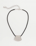 Chicos Silver Glitz Pendant Necklace - SILVER Chicos Silver Glitz Pendant Necklace - SILVER