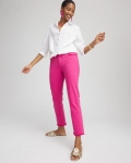 Chicos Girlfriend Frayed Cropped Jeans - CRUSHED BERRIES Chicos Girlfriend Frayed Cropped Jeans - CRUSHED BERRIES