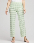 Chicos Brigitte™ Wide Leg Plaid Cropped Pants - MOROCCAN MINT Chicos Brigitte™ Wide Leg Plaid Cropped Pants - MOROCCAN MINT