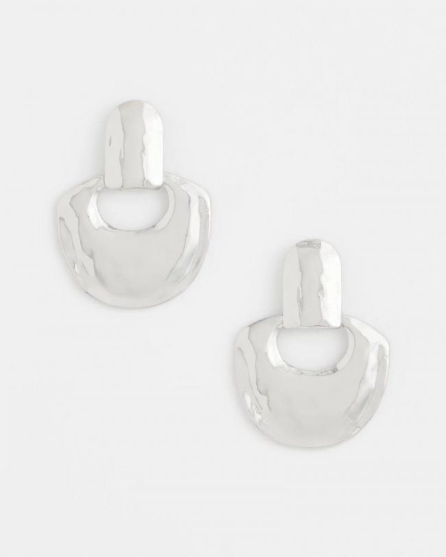 Chicos No Droop® Doorknocker Earrings - SILVER