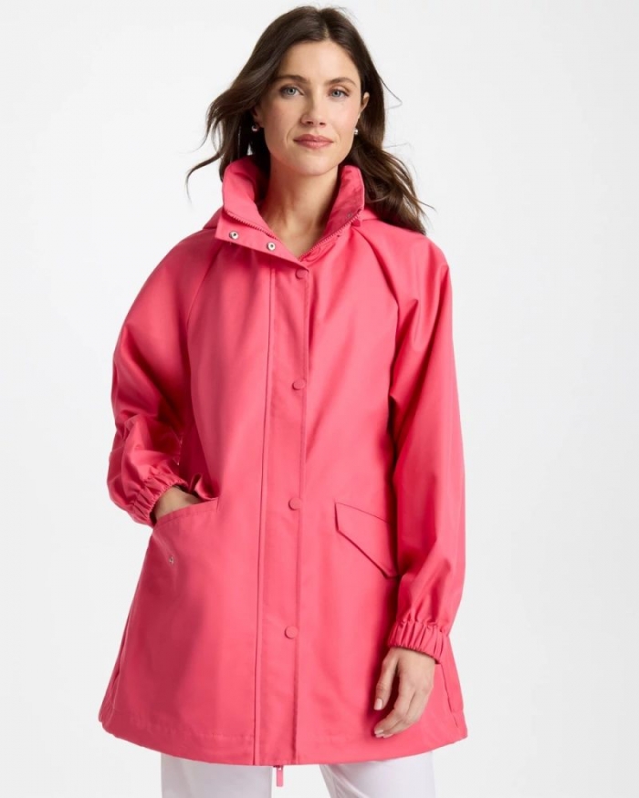 Chicos Zenergy® Twill Rain Jacket - BLOSSOM
