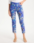 Chicos Brigitte™ Slim Mae Paisley Crop Pant - AMPARO BLUE