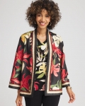 Chicos Travelers™ Collection Tropical-Lily Crushed Jacket - GOLDEN CHAMOIS Chicos Travelers™ Collection Tropical-Lily Crushed Jacket - GOLDEN CHAMOIS