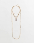 Chicos Convertible Agate Pendant Necklace - NEUTRAL
