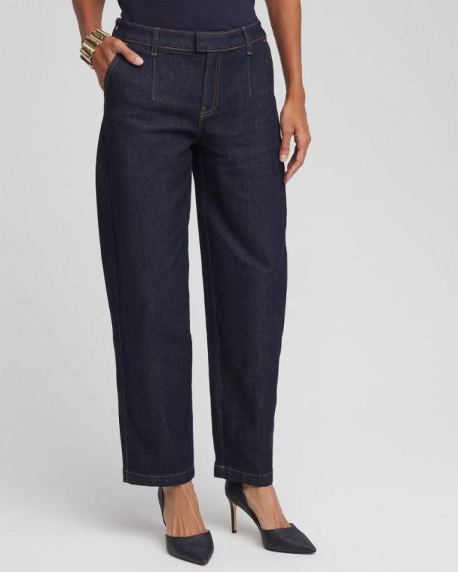 Chicos Tapered Trouser Jeans - CEDAR RINSE