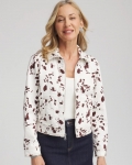 Chicos Pampas Pony Denim Jacket - ECRU