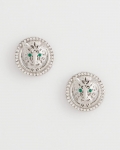 Chicos Green Eye Tiger Clip-On Earrings - GREEN Chicos Green Eye Tiger Clip-On Earrings - GREEN