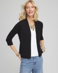 Chicos Short Summer Romance Cardigan - BLACK Chicos Short Summer Romance Cardigan - BLACK