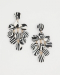 Chicos Chic Chandelier Earrings - BLACK/WHITE Chicos Chic Chandelier Earrings - BLACK/WHITE