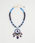 Chicos Americana Mixed Media Pendant Necklace - MULTI Chicos Americana Mixed Media Pendant Necklace - MULTI