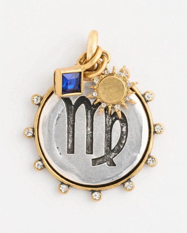 Chicos Virgo Zodiac Charm Pendant - MIXED METALS