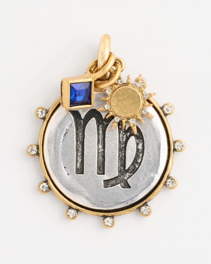 Chicos Virgo Zodiac Charm Pendant - MIXED METALS