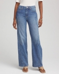 Chicos Appliqué High-Rise Wide-Leg Jeans - AVENIDA INDIGO Chicos Appliqué High-Rise Wide-Leg Jeans - AVENIDA INDIGO