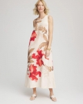 Chicos Floral Tank Linen Maxi Dress - MULTI Chicos Floral Tank Linen Maxi Dress - MULTI