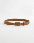 Chicos Cognac Enamel Buckle Trouser Belt - BROWN Chicos Cognac Enamel Buckle Trouser Belt - BROWN