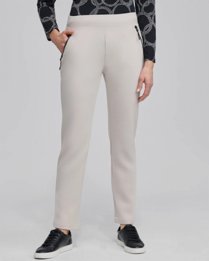 Chicos Zenergy® Double Knit Pants - SMOKEY TAUPE