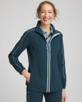 Chicos Zenergy® UPF Contrast Jacket - TEAL SHADOW Chicos Zenergy® UPF Contrast Jacket - TEAL SHADOW