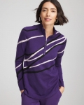 Chicos Zenergy® Luxe Morocco Half-Zip Pullover - PURPLE ELIXIR Chicos Zenergy® Luxe Morocco Half-Zip Pullover - PURPLE ELIXIR