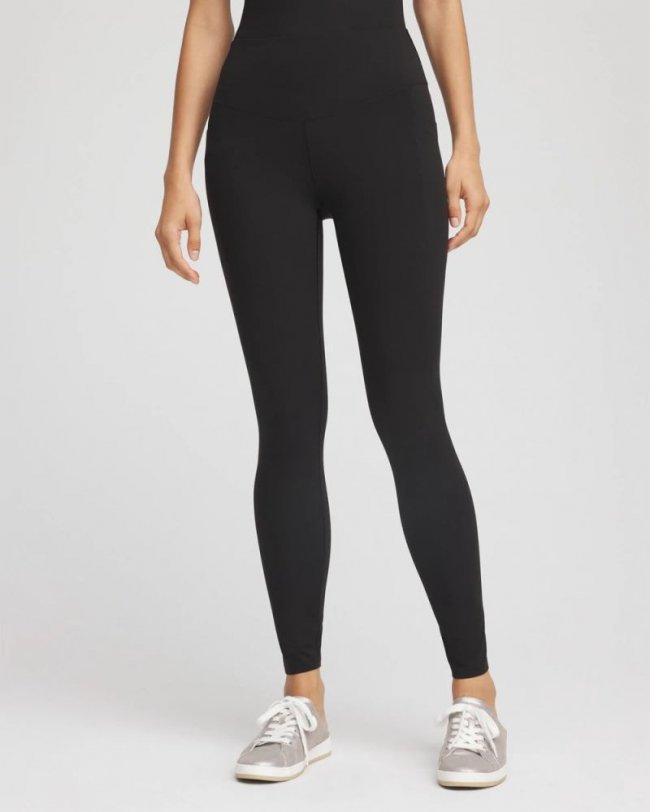 Chicos Zenergy® UPF Soft-Stretch Leggings - BLACK