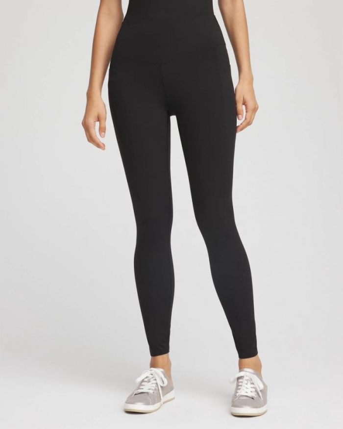 Chicos Zenergy® UPF Soft-Stretch Leggings - BLACK