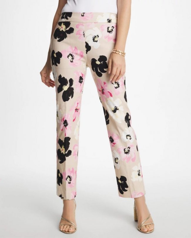 Chicos Blossom Brigitte™ Straight Crop - SWEET BLOSSOM