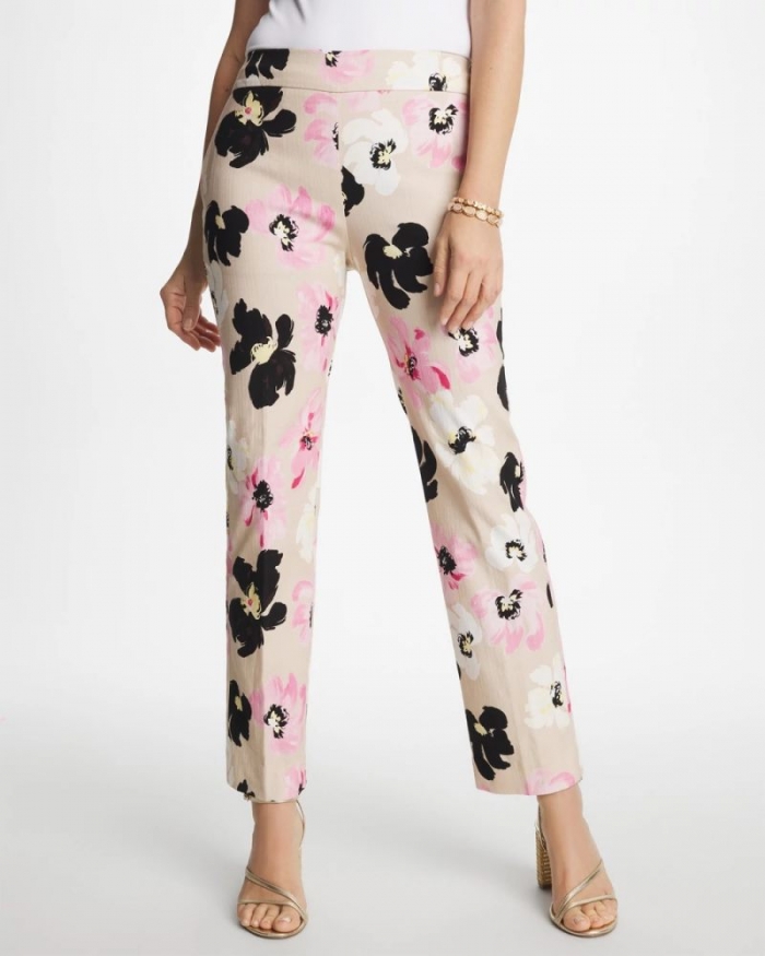 Chicos Blossom Brigitte™ Straight Crop - SWEET BLOSSOM