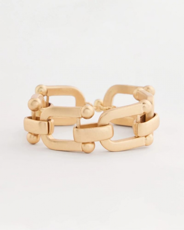 Chicos Golden Link Chain Bracelet - GOLD