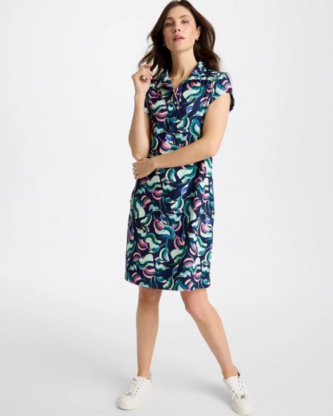 Chicos Zenergy® UPF Blooms Polo Dress - BLOSSOM