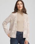 Chicos Fuzzy Jacquard Boyfriend Cardigan - ENGLISH CREAM Chicos Fuzzy Jacquard Boyfriend Cardigan - ENGLISH CREAM