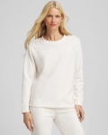 Chicos Zenergy® Rhinestone Pullover Top - ENGLISH CREAM Chicos Zenergy® Rhinestone Pullover Top - ENGLISH CREAM