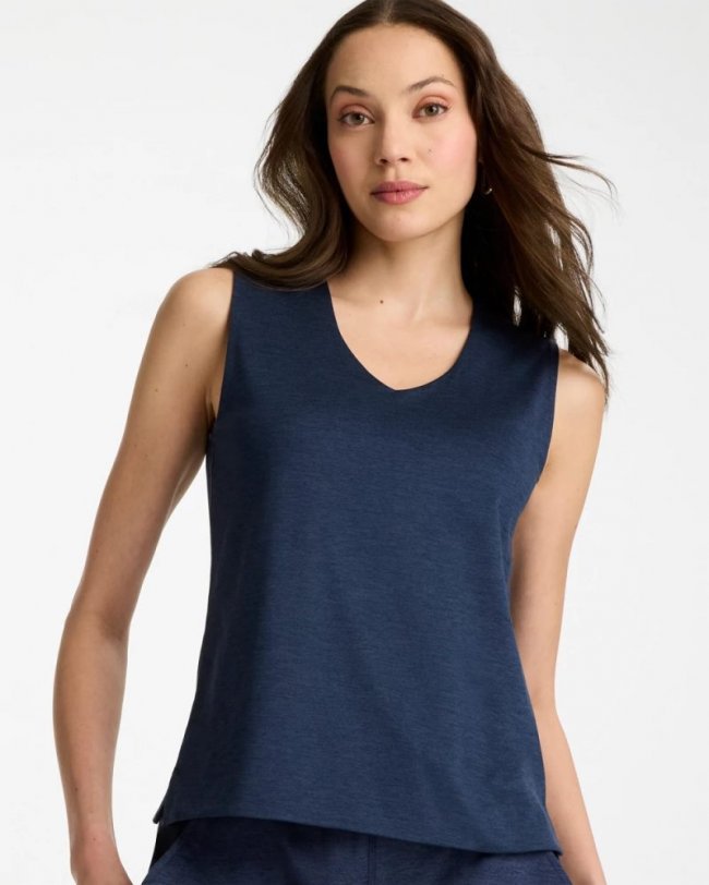 Chicos Zenergy® Cloud V-Neck Tank - PASSPORT BLUE