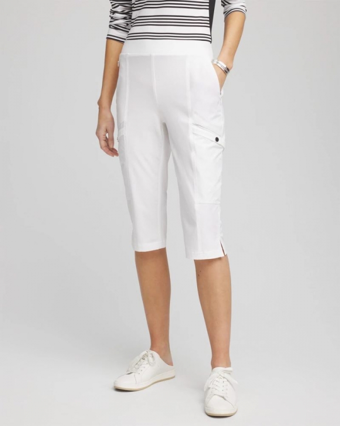 Chicos Zenergy® UPF Neema Pedal Pusher Pants - ALABASTER