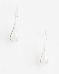 Chicos No Droop™ Silver Tone Teardrop Threader Earrings - SILVER