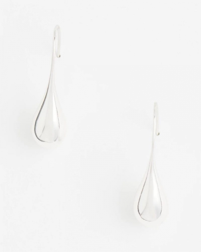 Chicos No Droop™ Silver Tone Teardrop Threader Earrings - SILVER