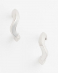 Chicos Silver Wavy Hoop Earrings - SILVER Chicos Silver Wavy Hoop Earrings - SILVER