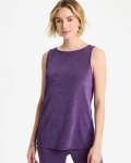 Chicos Travelers™ Side-Slit Tank - RICH AMETHYST Chicos Travelers™ Side-Slit Tank - RICH AMETHYST