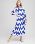 Chicos Chevron Striped Shirtdress - ALABASTER Chicos Chevron Striped Shirtdress - ALABASTER