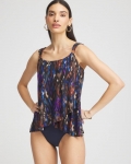 Chicos Miraclesuit® Tapiz Dazzle Tankini - BLACK/MULTI Chicos Miraclesuit® Tapiz Dazzle Tankini - BLACK/MULTI