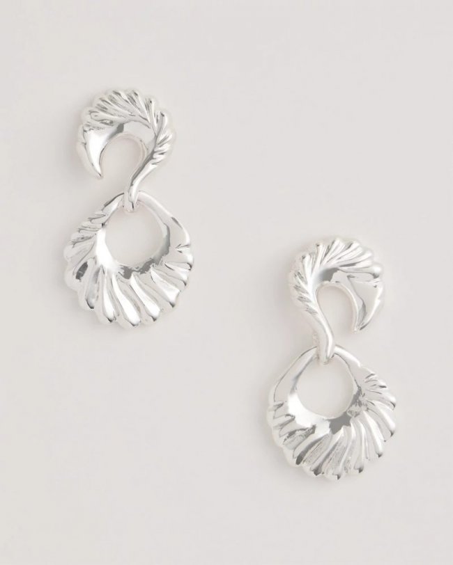 Chicos Silvertone Doorknocker Earrings - SILVER Chicos Silvertone Doorknocker Earrings - SILVER